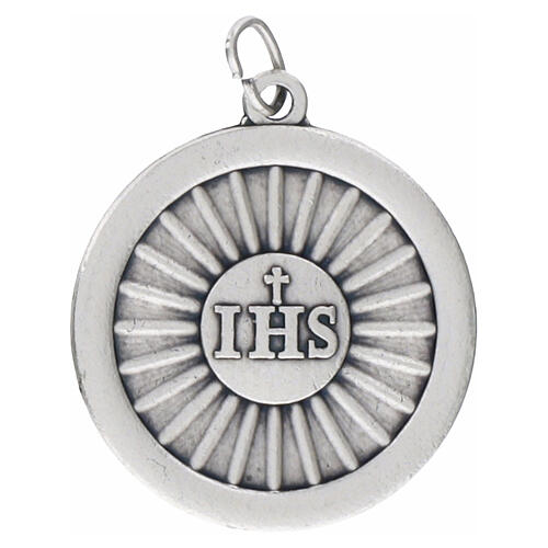 Médaille circulaire Carlo Acutis 30 mm en zamak 2