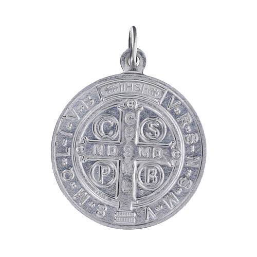 St. Benedict medals, PACK of 100 pcs, 0.9 in, aluminum 2