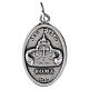 Oval medal of Pope Leo XIII and St. Peter silvered zamak, 25 mm s2