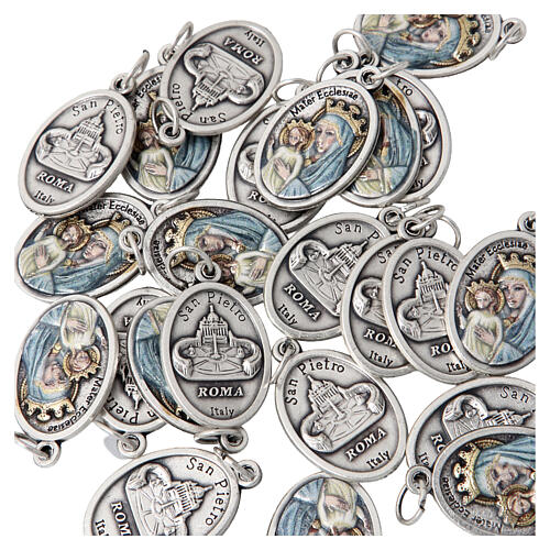 Medaglia Mater Ecclesiae in zama 30x15 mm 3