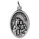 Medalla 25 mm zamak plateada Virgen del Carmen y Sagrado Corazón s3