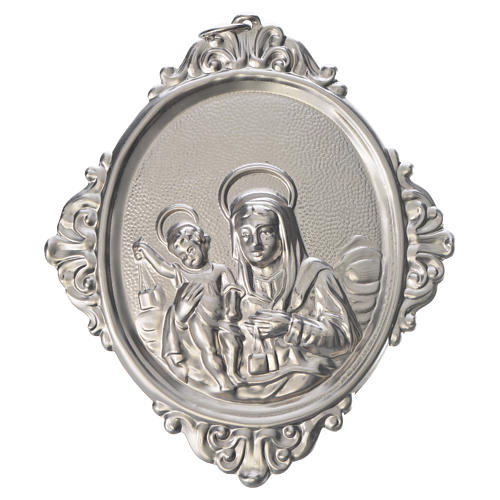 Medalion dla konfraterni Madonna del Carmine mosiądz 1