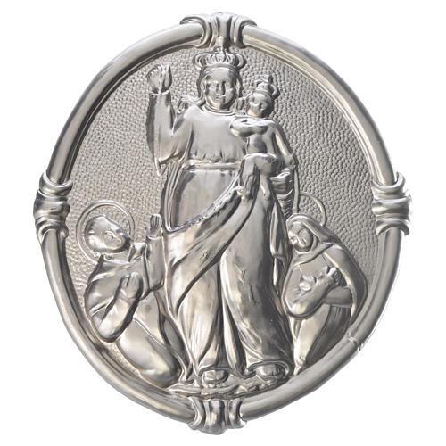 Medaillon für Bruderschaft Madonna von Pompei Messing 1