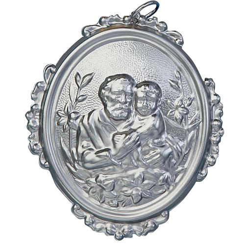 Confraternity Medal in brass, Saint Joseph with baby 1