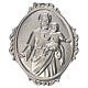 Confraternity Medal in brass, Saint Joseph with baby Jesus s1