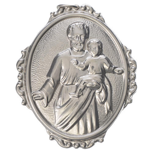 Confraternity Medal in brass, Saint Joseph with baby Jesus 1