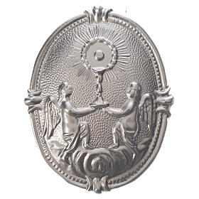 Confraternity Medal in brass, Roman Monstrance with Angels