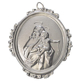 Médaillon de confrérie Notre-Dame du Rosaire laiton s1