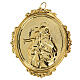 Medalion dla konfraterni Matki Boskiej Różańcowej mosiądz s2