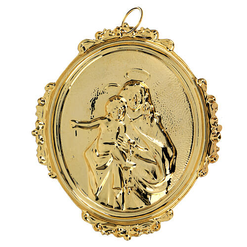 Confraternity Medal in brass, Our Lady of the Rosary 2