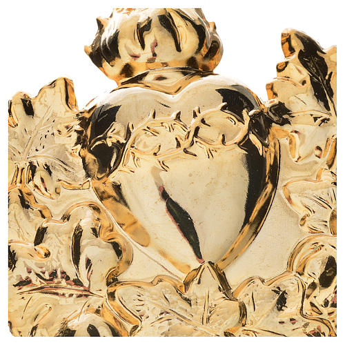 Médaillon Sacré-Coeur avec couronne pour confrérie 2