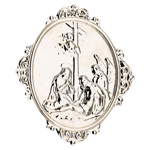 Confraternity Medal in brass, Deposition scene 3