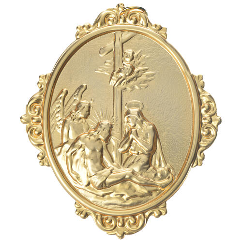 Confraternity Medal in brass, Deposition scene 1