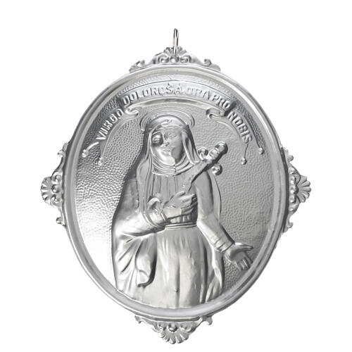 Confraternity Medal in brass, Our Lady of Sorrows 1