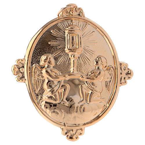 Confraternity Medal in brass, Blessed Sacrament Ambrosian Monstrance 1