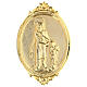 Medalhão de irmandade latão Santa Ana s1