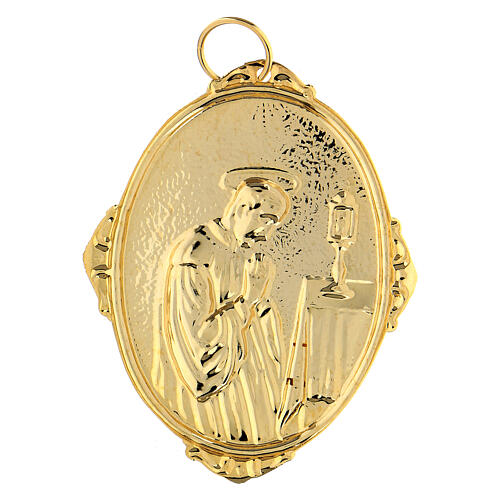 Medalhão de irmandade latão São Luís 2