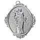Medalhão de irmandade latão Santo António com Jesus s1