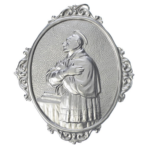 Medaglione confraternita San Carlo Borromeo ottone 1