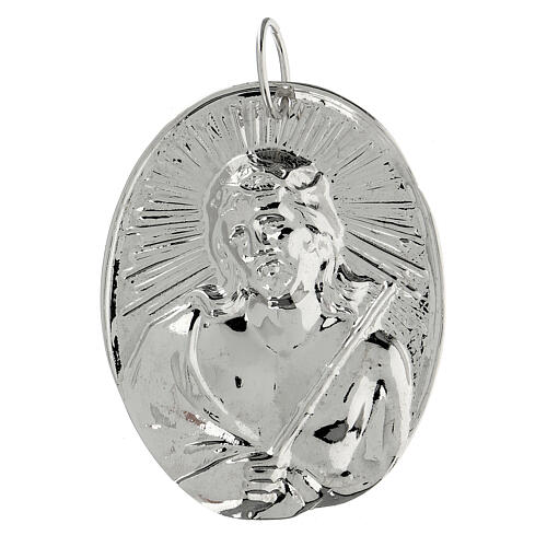 Médaille confrérie laiton Christ avec couronne d'épines 1