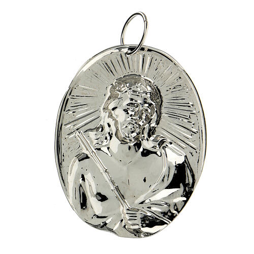 Médaille confrérie laiton Christ avec couronne d'épines 2