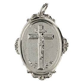 Medaglione confraternite Crocifisso ottone