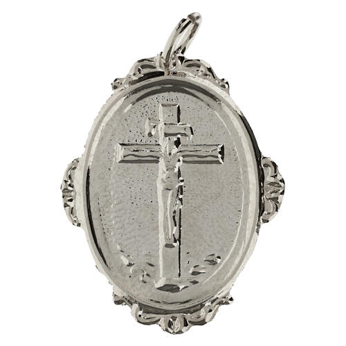 Medaglione confraternite Crocifisso ottone 2
