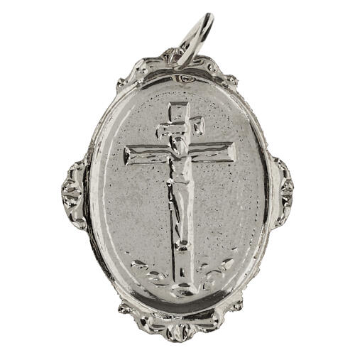 Medaglione confraternite Crocifisso ottone 4