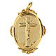 Medaglione confraternite Crocifisso ottone s3