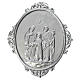 Medalhão de irmandade latão Sagrada Família s1