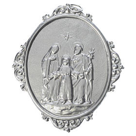Confraternity Medal with image of Holy Family in brass