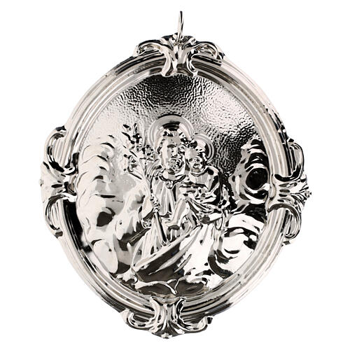 Medalhão de irmandade latão imagem São José 1