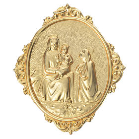 Médailles confréries et associations: Médaille confrérie laiton Vierge à l'Enfant