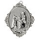 Medalhão de irmandade latão Virgem com o Menino s4