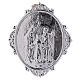 Medalhão de irmandade latão Sagrada Família com Trinidade s1