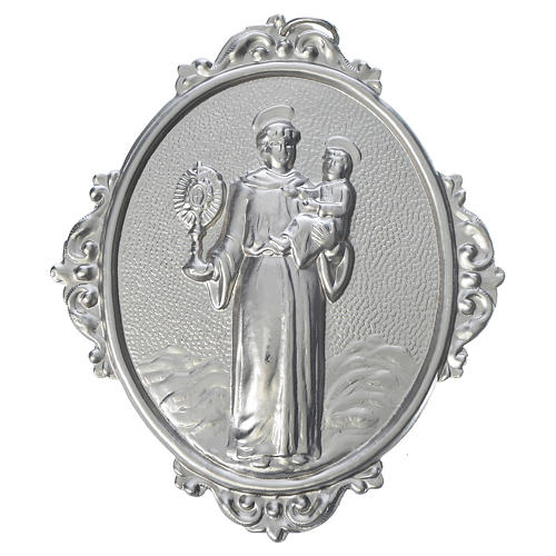 Confraternity Medal, Saint Anthony with baby and monstrance 1