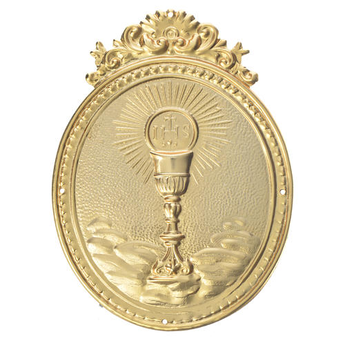 Medaglione per confraternite Calice con ostia e IHS 1