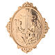 Medaglione per confraternite Angeli con croce ottone s1