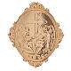 Medalion dla konfraterni Anioły z krzyżem mosiądz s3