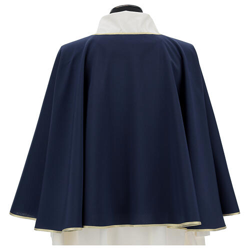 Brotherhood cape in 100% blue polyester 5