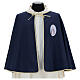 Brotherhood cape 100% blue polyester with gold border s1