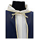 Brotherhood cape 100% blue polyester with gold border s4