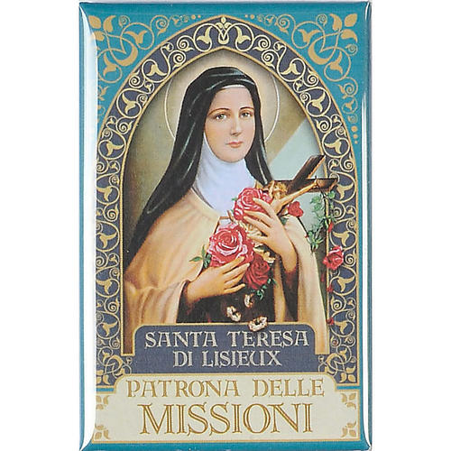 Saint Therese of Lisieux badge, gold 1