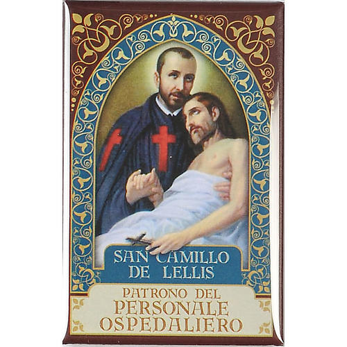 Saint Camillo de Lellis badge, gold 1