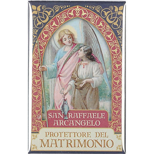 Magnete San Raffaele Arcangelo oro 1