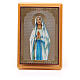 Magnet plexiglass russian Our Lady of Lourdes 10x7cm s1