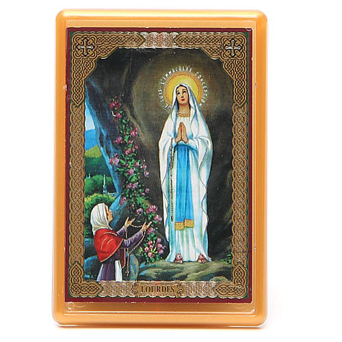 Magnet Our Lady of Lourdes in plexiglass, 10x7cm 1
