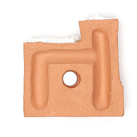 Magneti dei Santi, Madonna, Papa: Calamita terracotta castello neve