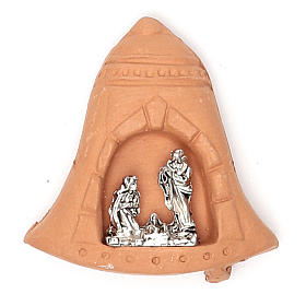 Imán campana terracota Natividad
