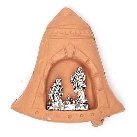 Magnet Bell terracotta Nativity